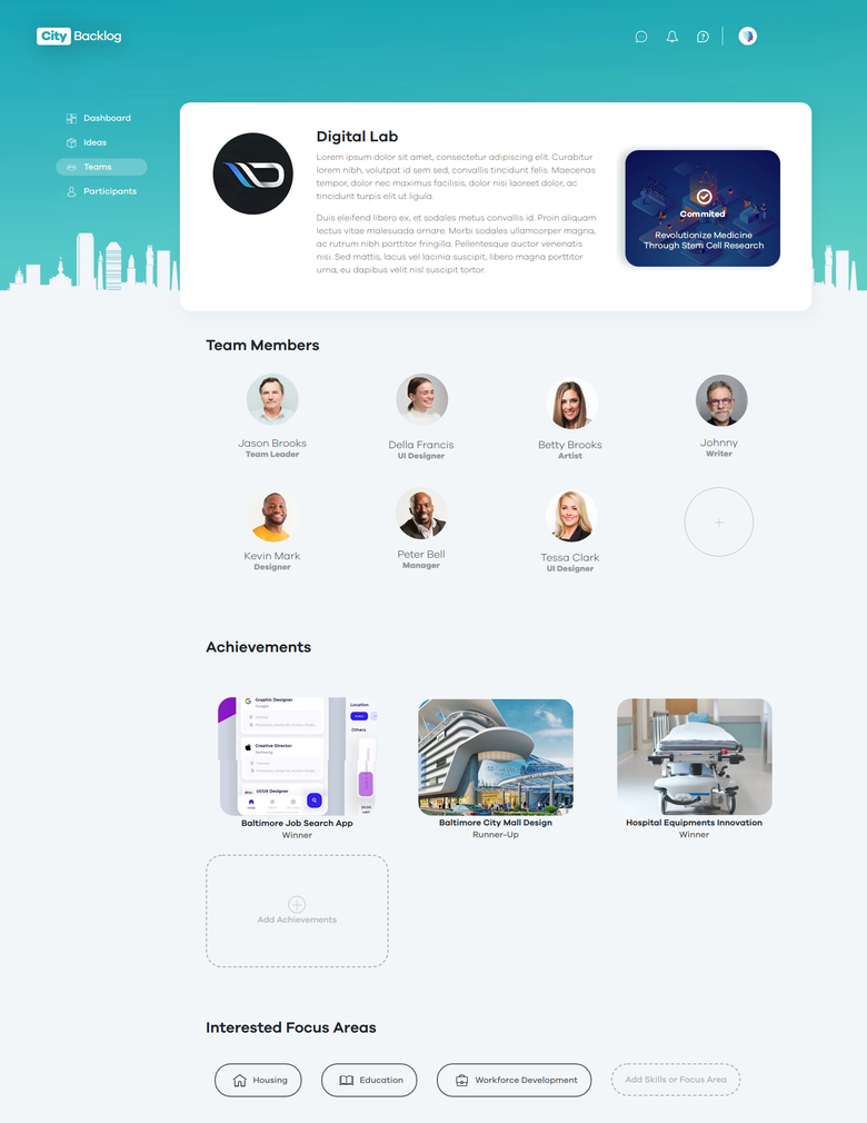 City Backlog - Bootstrap Template