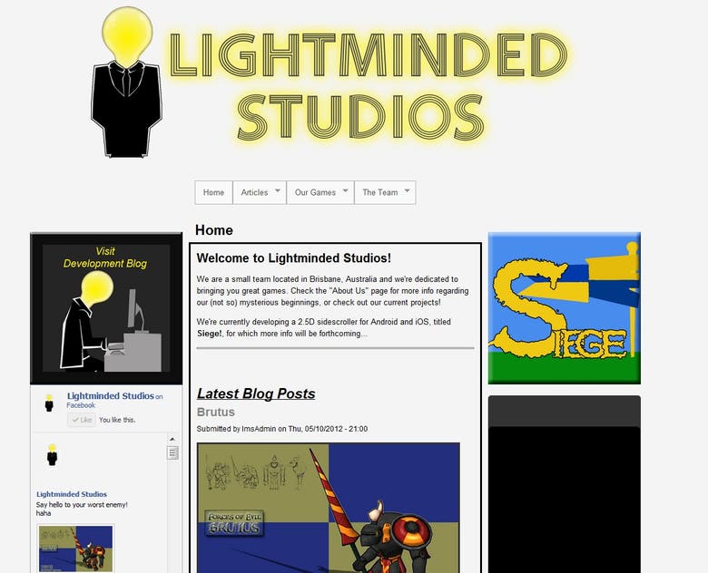 "Lightminded Studios" Studio Website