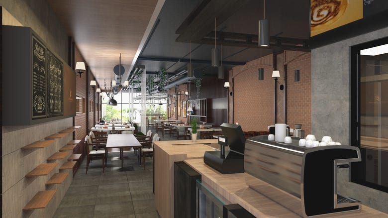 Restaurant/cafe Interior 3D Design