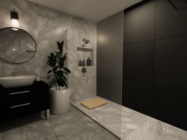 The Private House Design - Bathroom