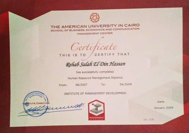 HRM Certificate