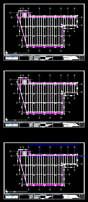 Industrial Drawing of steel structure