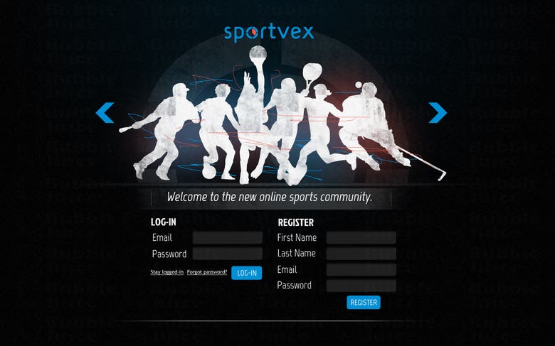 Sportvex (Mock up Web Design)