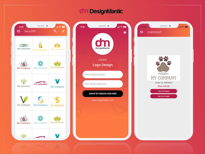 DesignMantic App - Your Do It Yourself Brand Creator