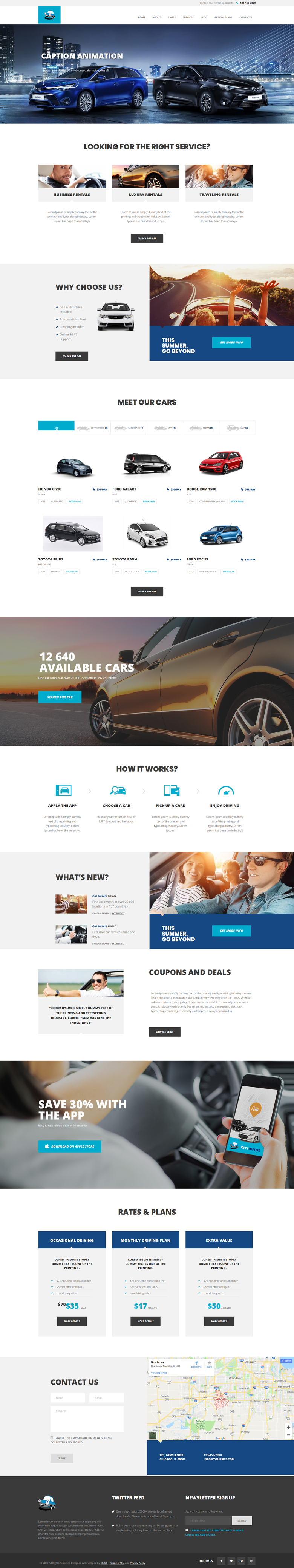 Car Rental Website.