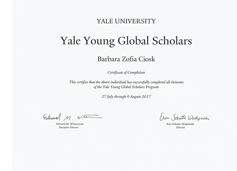 Yale Young Global Scholar