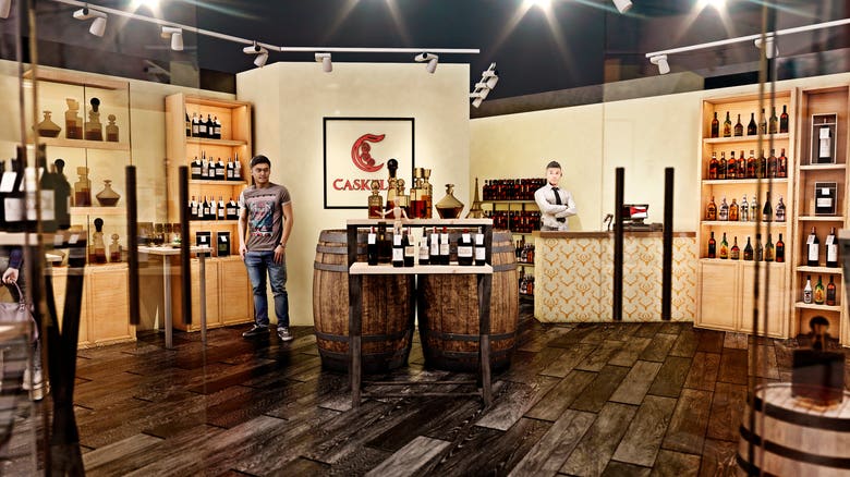 Wine boutique design and rendering
