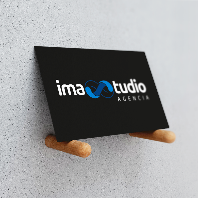 Logo and business card for Imastudio Agencia