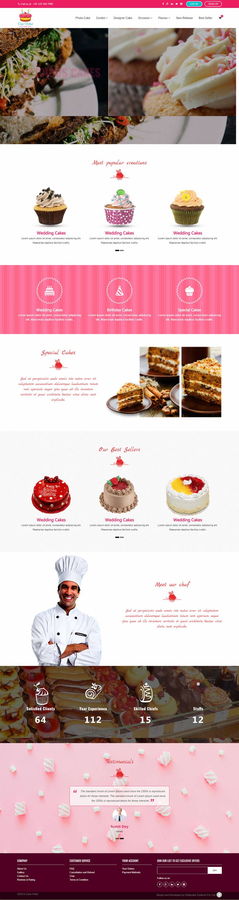 eCommerce for cake shop