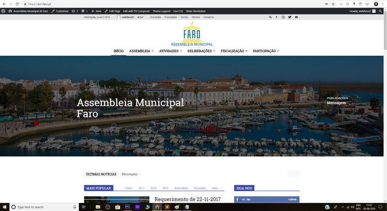 Portugal Municipal authority website