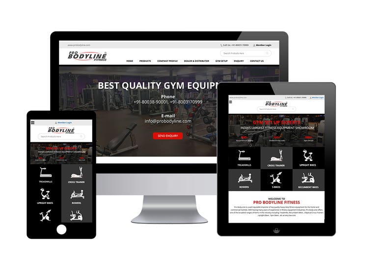 Fitness Products Web Site