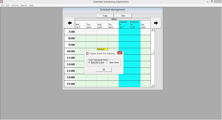CalendarScheduler (INDIVIDUAL CONTRIBUTION)