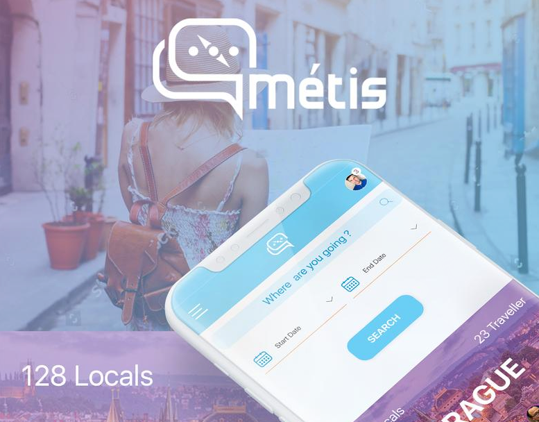 Metis Travel Startup App UI UX