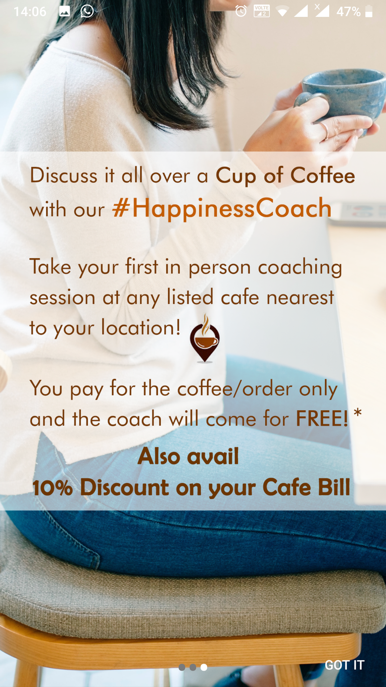 Coffee with coach – Connecting user and mentor platform