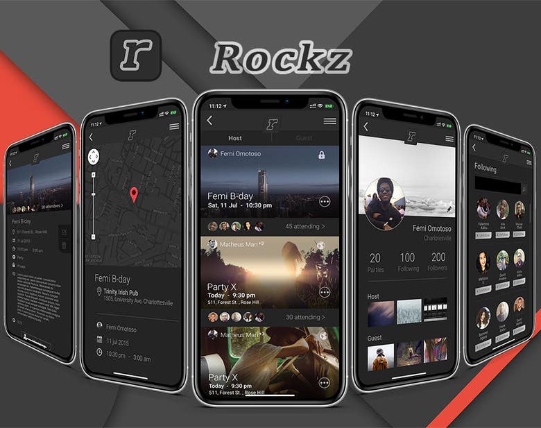 Rockz - Party, Social App