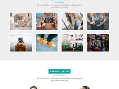 Single page smooth scrolling website