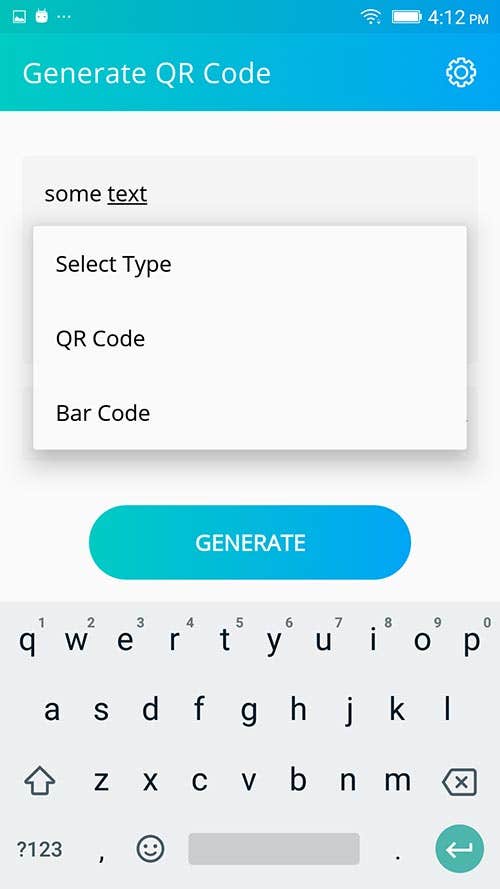 QR/Barcode Generator and Scanner Android App