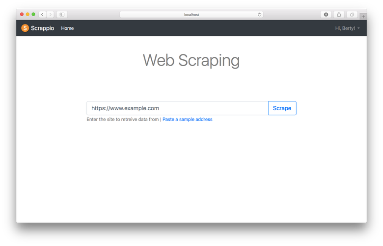 Web scraper tool