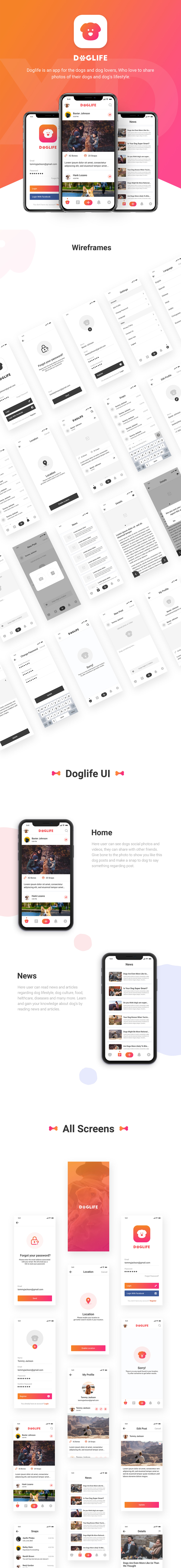 UI for Dog life App