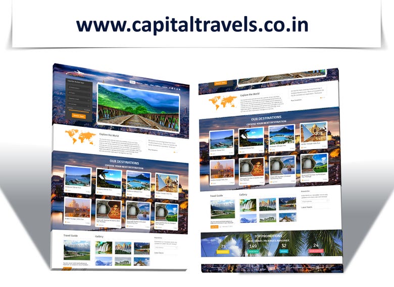 Website for Travel Agency Capital Travels