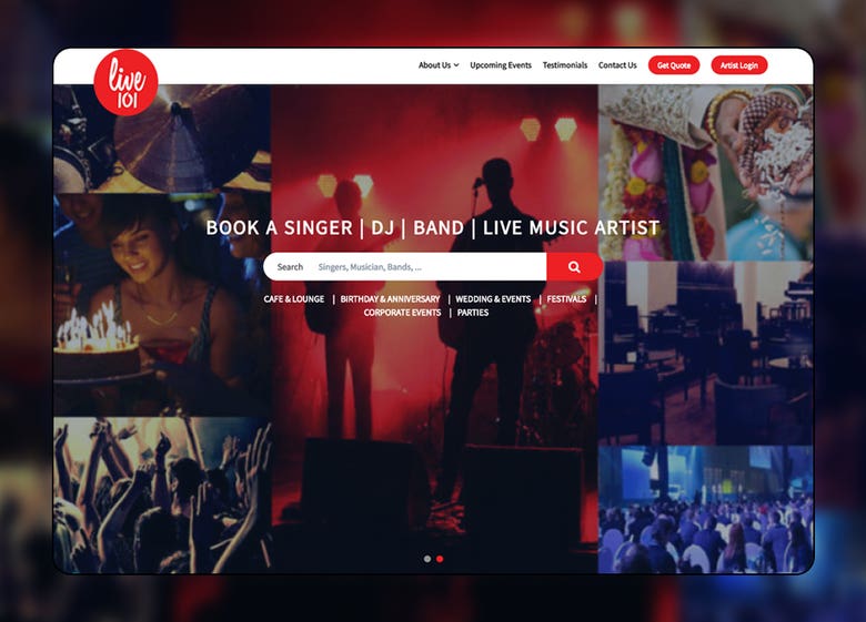 Entertainment Event Management Company Android App