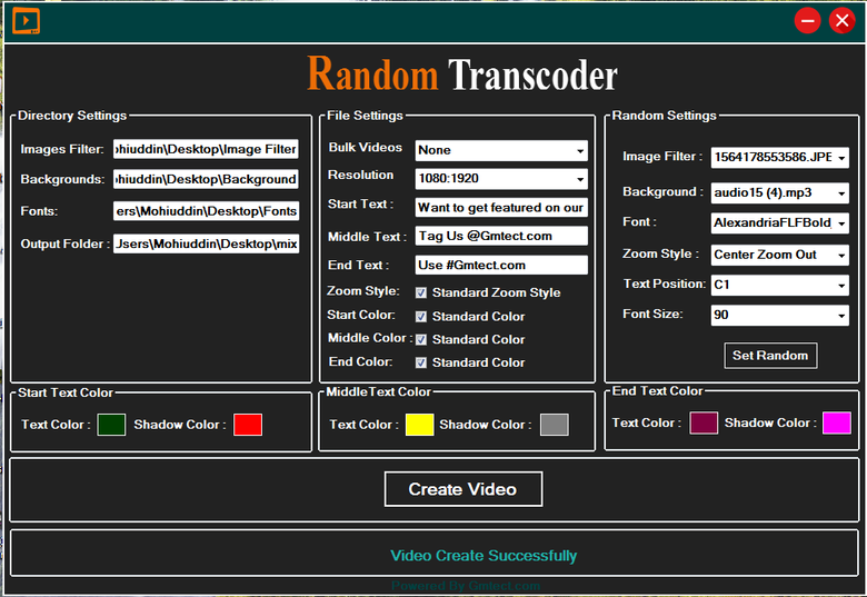 Random Transcoder