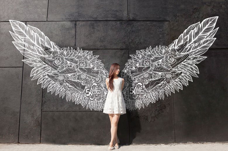 Angel Wings | Street Art Illustration