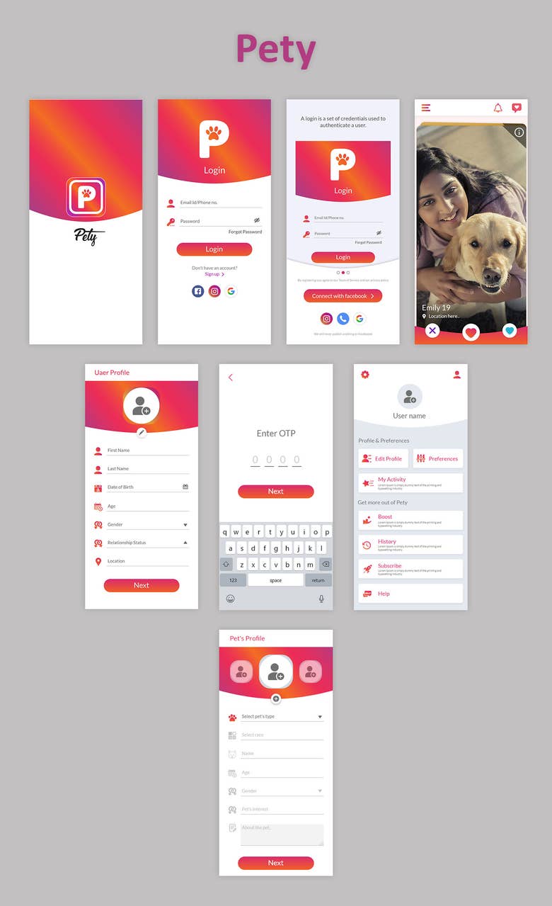 Pets Dating app.