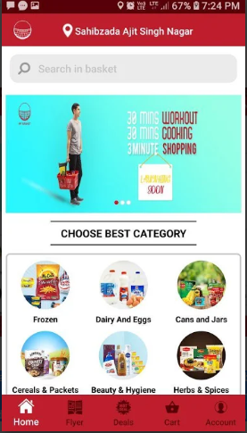online grocery application