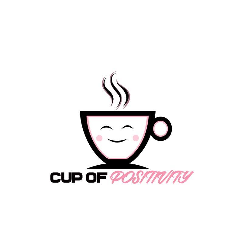 Logo for cup of positivity