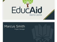 EducAid Business Card Design