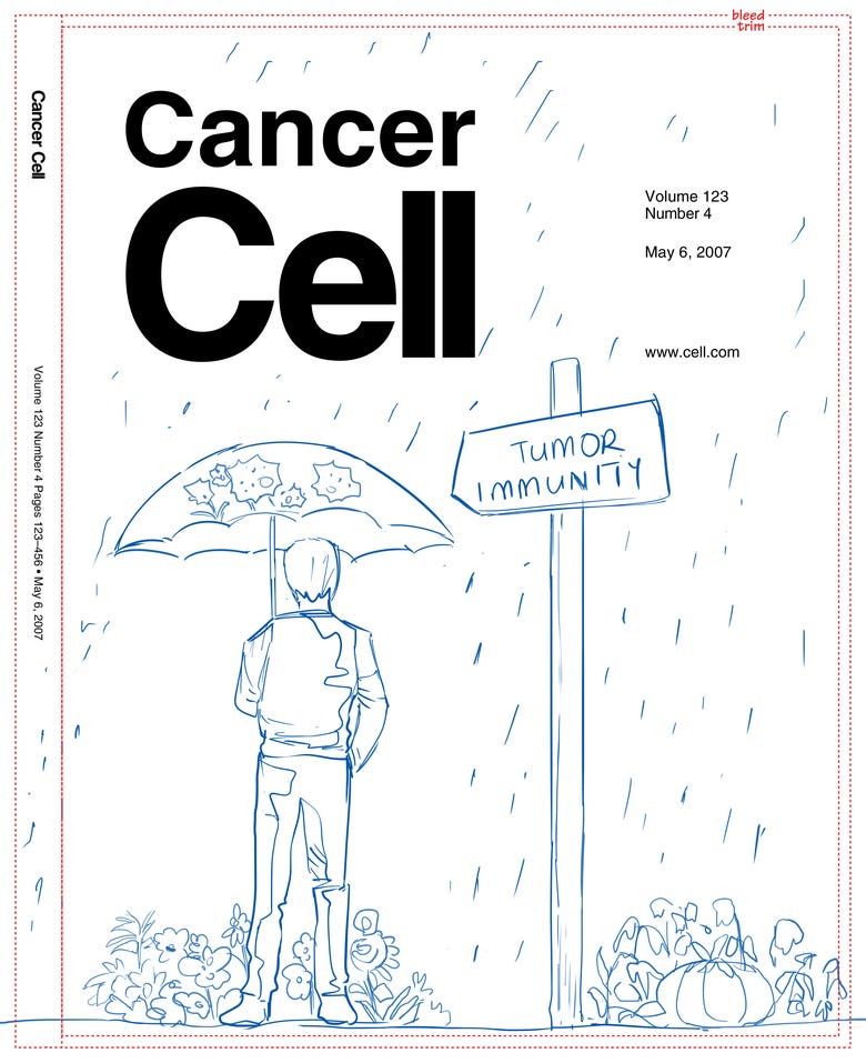 Illustration Cover for Cancer Cell (Scientific Journal)