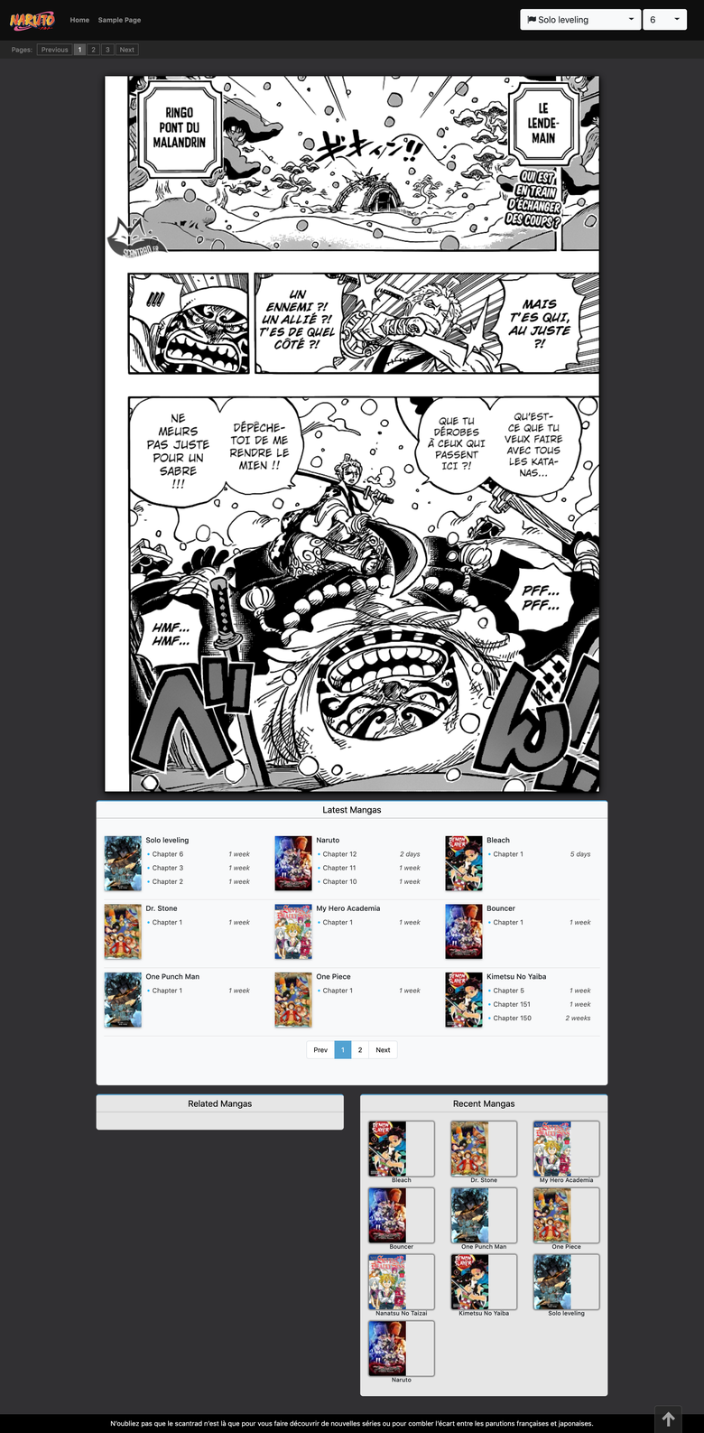 Manga Website Develop (WordPress Theme)
