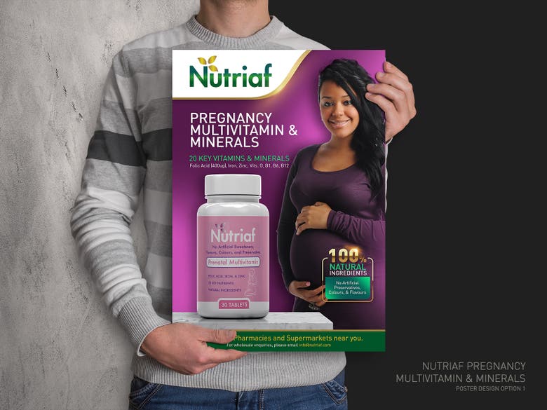 poster for vitamin product in Africa