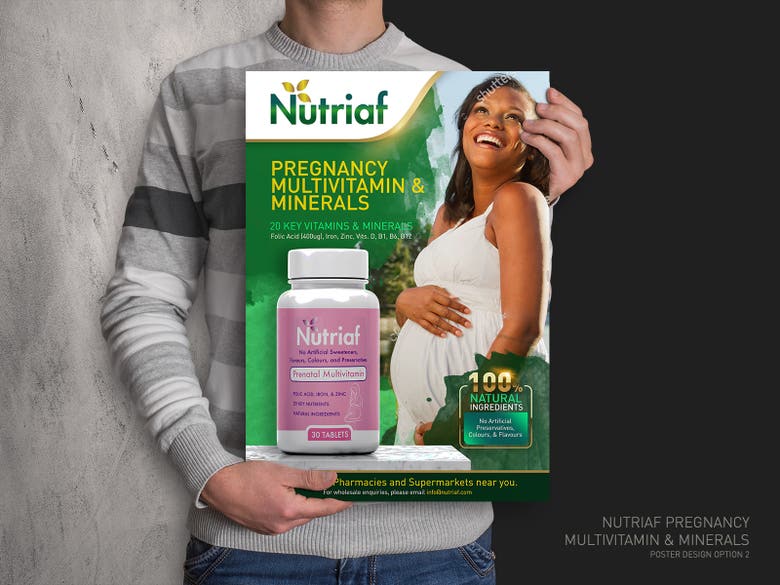 poster for vitamin product in Africa