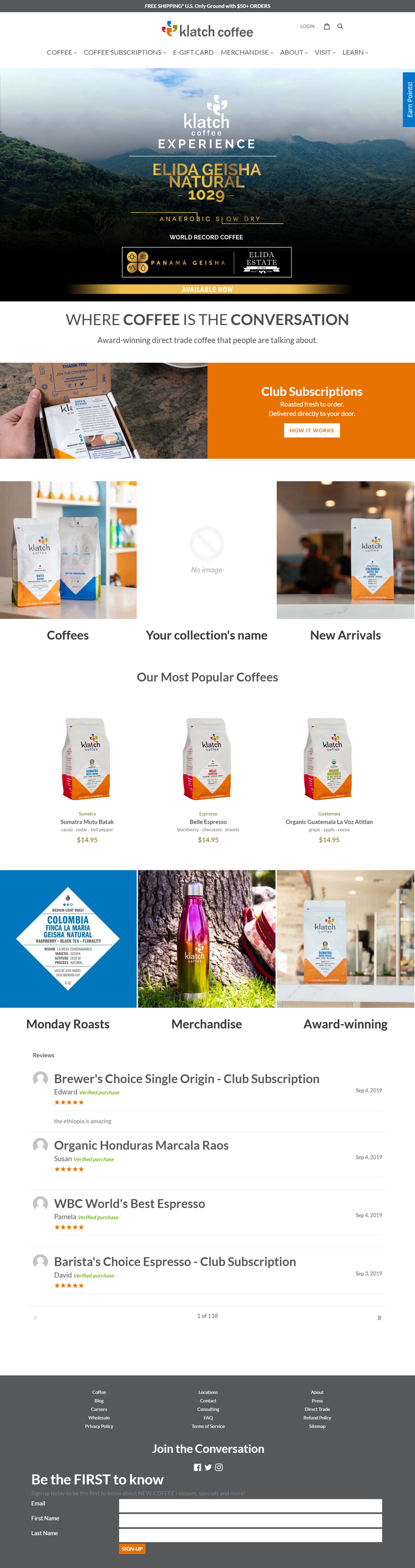 Online Selling Coffee Products