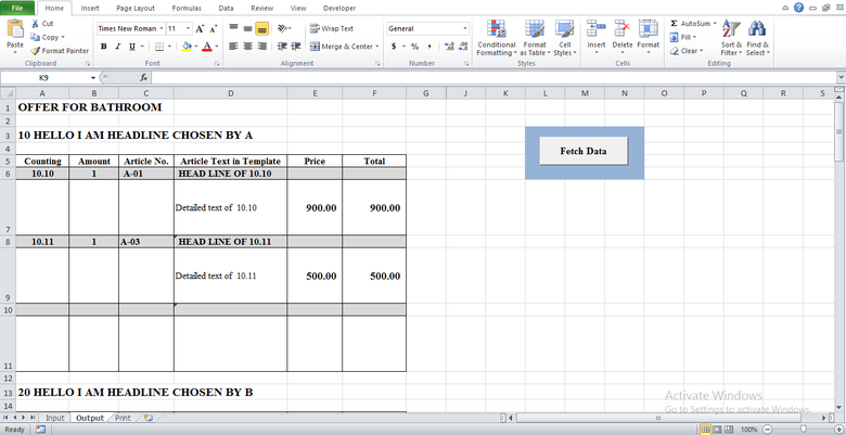 Excel VBA, Macro, Formula, Chart/Graph
