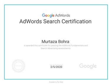 Adword Search Certification
