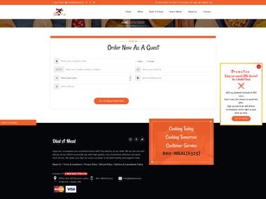 Food Ordering website using Laravel and Vue.js