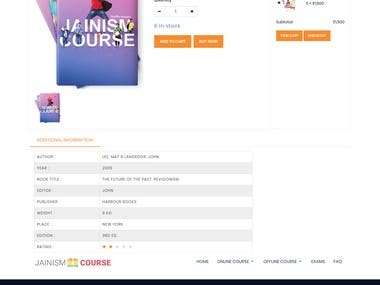 Online learning website for Jainisam