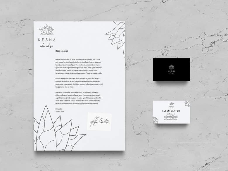 Logo/Branding/Corporate Identity for Saloon & Spa Business