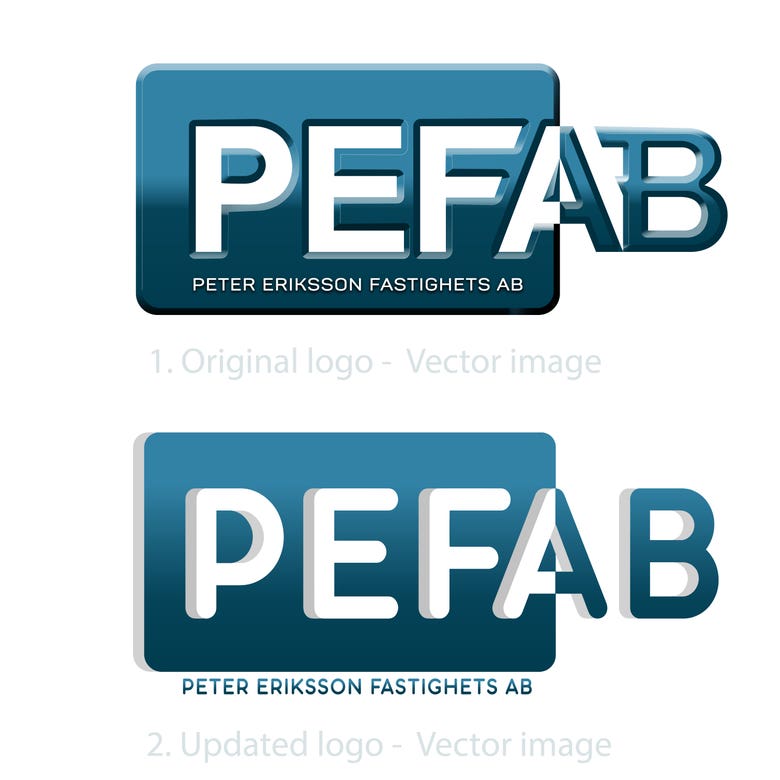 logo design tracing in bevel
