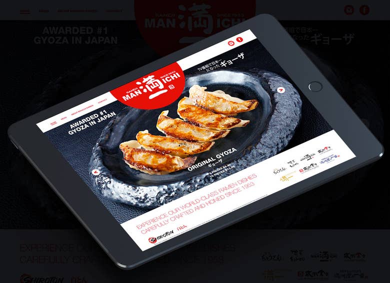 Manichi Ramen Restaurant Website Design