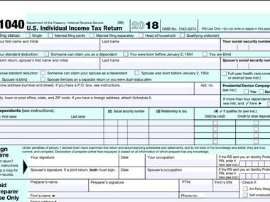 Form 1040, U.S. Individual Income Tax Return