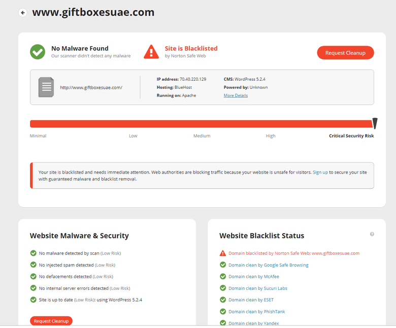 Fixed Virus and Blocked Website