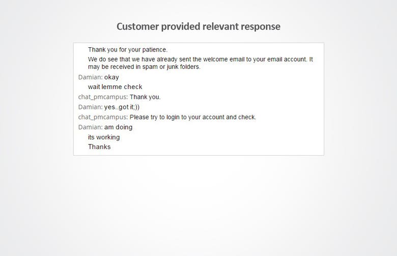 Live chat support customer Support
