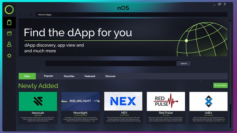 nOs User Interface