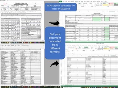 CONVERT YOUR PDF/JPG TO MS WORD/EXCEL