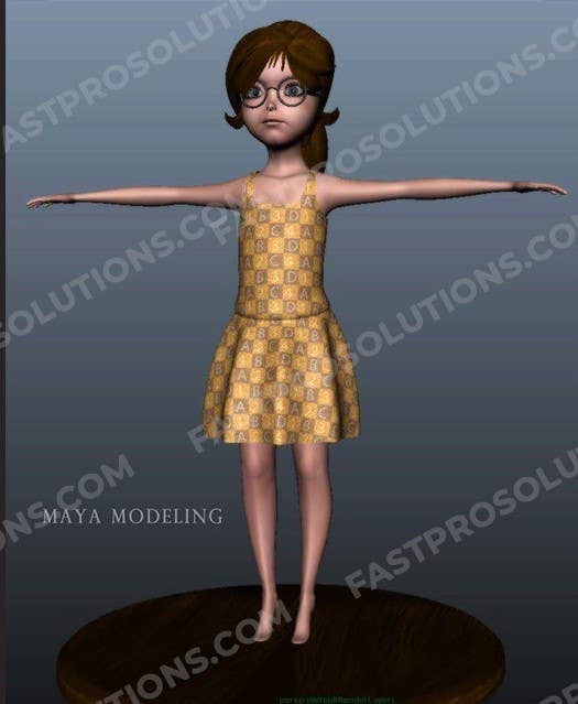3D Girl Modelling