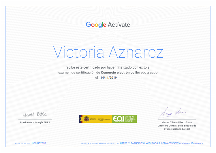 Google certificacion